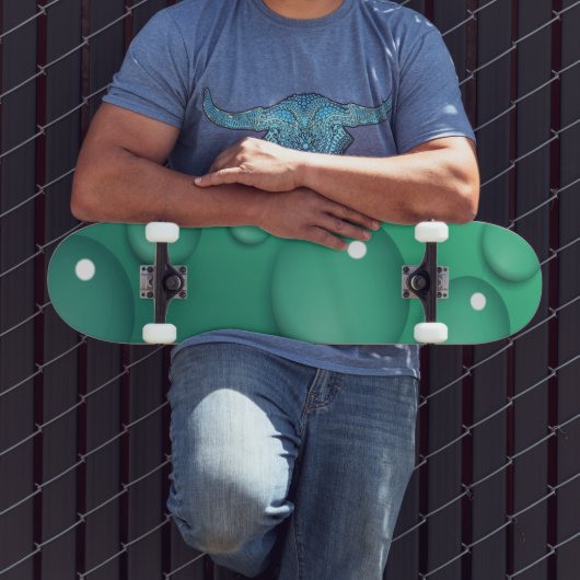 Skateboard Texture turquoise Raindrop (Extérieur 3)