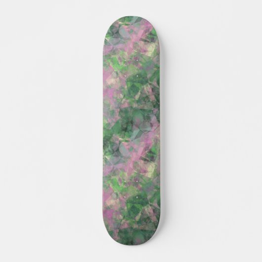 Skateboard Texture verte du printemps dégraissée (Devant)