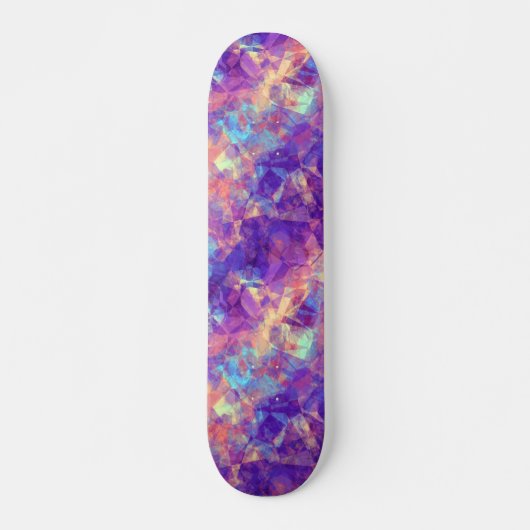 Skateboard Texture violette écrasée (Devant)