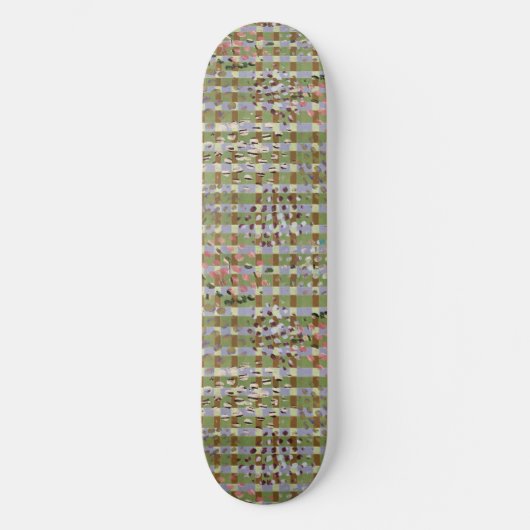 Skateboard Textured Pointillism Grid Pattern Artwork (Recto)
