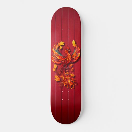 Skateboard Textures en bois rouge phénix (Recto)