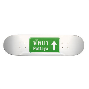Skateboard ⚠ thaïlandais de poteau de signalisation de rou