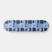Skateboard Thème de jeu en noir et blanc (Horz)