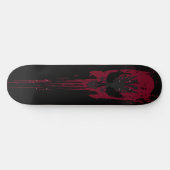 Skateboard Thème du crâne gothique rouge (Horz)