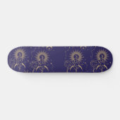 Skateboard Thème Lune céleste et Soleil  (Horz)