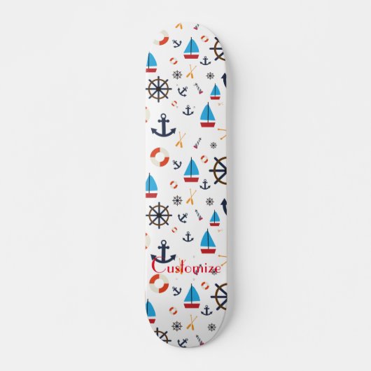 Skateboard Thème nautique Thunder_Cove (Devant)