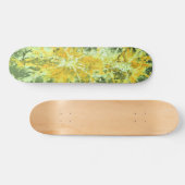 Skateboard Théorie abstraite | yellowgreen splatterunge (Horz)