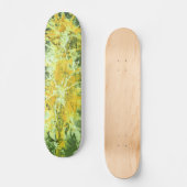 Skateboard Théorie abstraite | yellowgreen splatterunge (Recto)