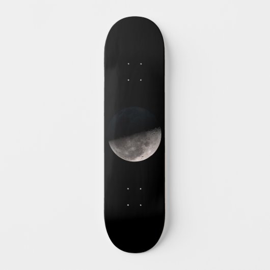 Skateboard Third quarter phase moon NASA image (Recto)