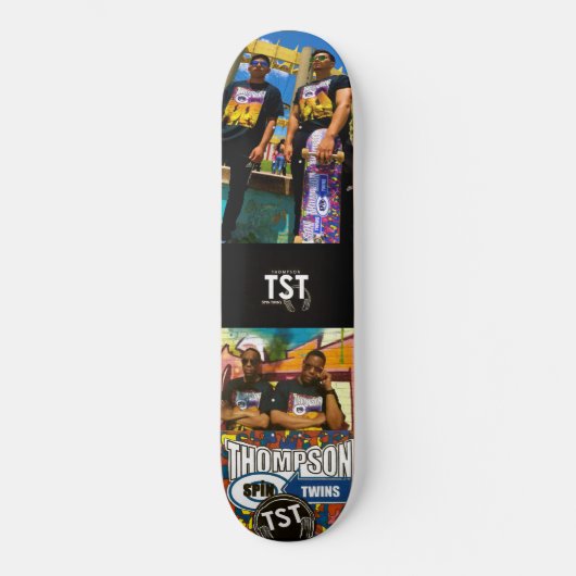 SKATEBOARD THOMPSON SPIN TWINS SKATEBOARDS /JMT USA (Recto)