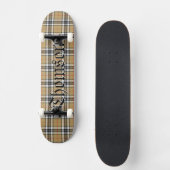 Skateboard Thomson Clan Tartan Scottish Plaid Motif (Recto)