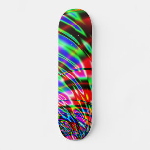 Skateboard Tie Dye Rétro Vague Fractale
