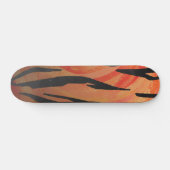 Skateboard Tiger chaud orange et noir (Horz)