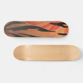 Skateboard Tiger chaud orange et noir (Horz)