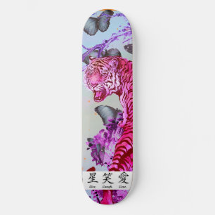 Skateboard TIGER MET BUTTERFLES