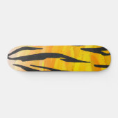 Skateboard Tiger noir et orange (Horz)