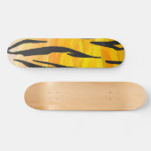 Skateboard Tiger noir et orange (Horz)