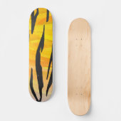 Skateboard Tiger noir et orange (Recto)