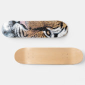 Skateboard Tiger rayures Portrait dans Graphic Press Style (Horz)