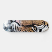 Skateboard Tiger rayures Portrait dans Graphic Press Style (Horz)