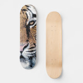 Skateboard Tiger rayures Portrait dans Graphic Press Style (Recto)