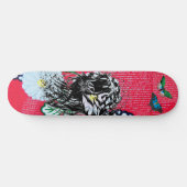 SKATEBOARD TIGER ROARING AVEC BULLETINS (Horz)