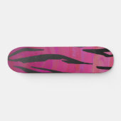 Skateboard Tiger rose chaud et noir (Horz)