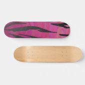 Skateboard Tiger rose chaud et noir (Horz)