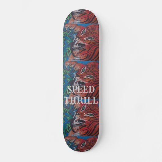 SKATEBOARD TIGER SKATE BOARD DESIGN PAR PAULA REILLY (Recto)