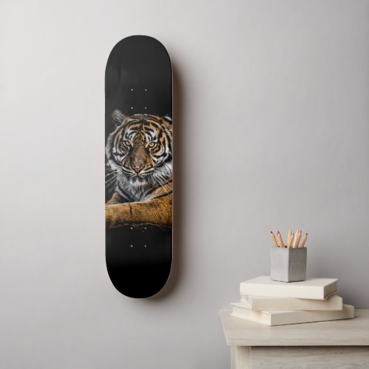 Skateboard Tigre animal sauvage de la Jungle (Art mural)