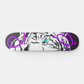 Skateboard Tigre blanc (Horz)
