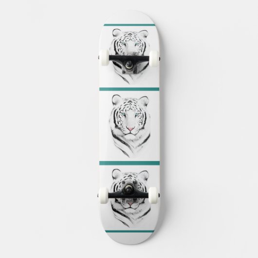 Skateboard Tigre blanc sibérien (Recto)