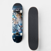 Skateboard Tigre bleu (Devant)