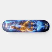 Skateboard Tigre céleste majestueux (Horz)