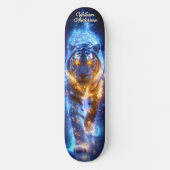 Skateboard Tigre céleste majestueux (Recto)