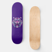 Skateboard Tigre coloré (Recto)