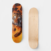 Skateboard Tigre de flamme (Recto)