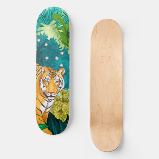Skateboard Tigre de la Jungle (Recto)