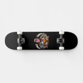 Skateboard Tigre et crâne (Horz)