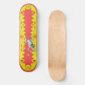 Skateboard Tigre jaune (Recto)