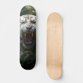 Skateboard Tigre Siberiano Blanco Agresivo (Recto)