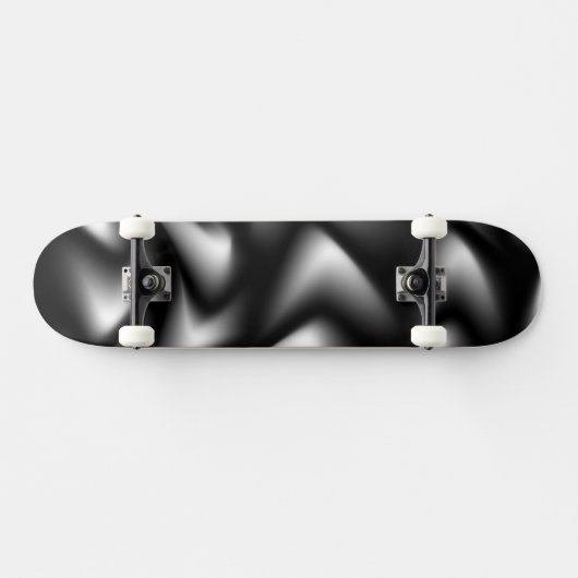 Skateboard Tissage Abstrait en noir et blanc (Horz)