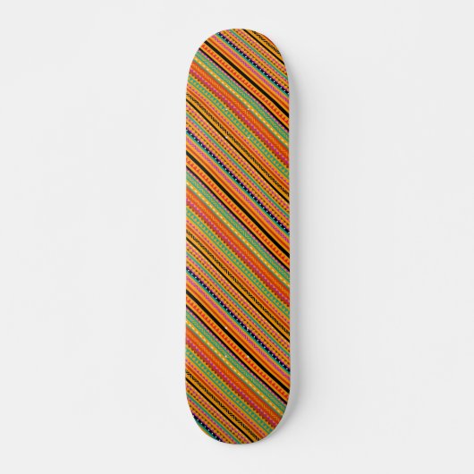 Skateboard Tissu de conception de motifs aztèques indigènes c (Devant)