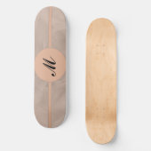 Skateboard Tissu rose Texturé Imprimer monogramme - Toute cou (Recto)