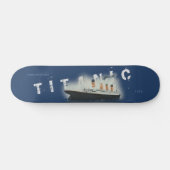 Skateboard Titanic de texte personnalisé désorganisé (Horz)