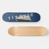 Skateboard Titanic de texte personnalisé désorganisé (Horz)