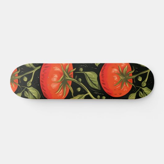 Skateboard Tomato Pattern Pomodoro (Horz)