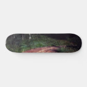 Skateboard Tombé Une Courbe Dans La Route (Horz)