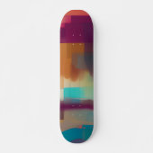Skateboard Tonalité rétro colorée mélange (Devant)