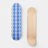 Skateboard Tons de motif de diamant bleu (Recto)